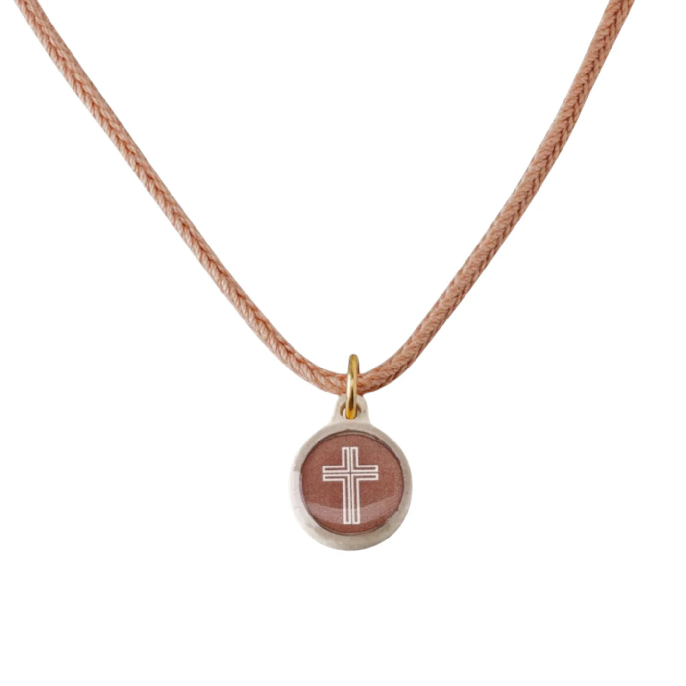 Tap to Pray - Survivor Series Necklace - Mocha + Cross