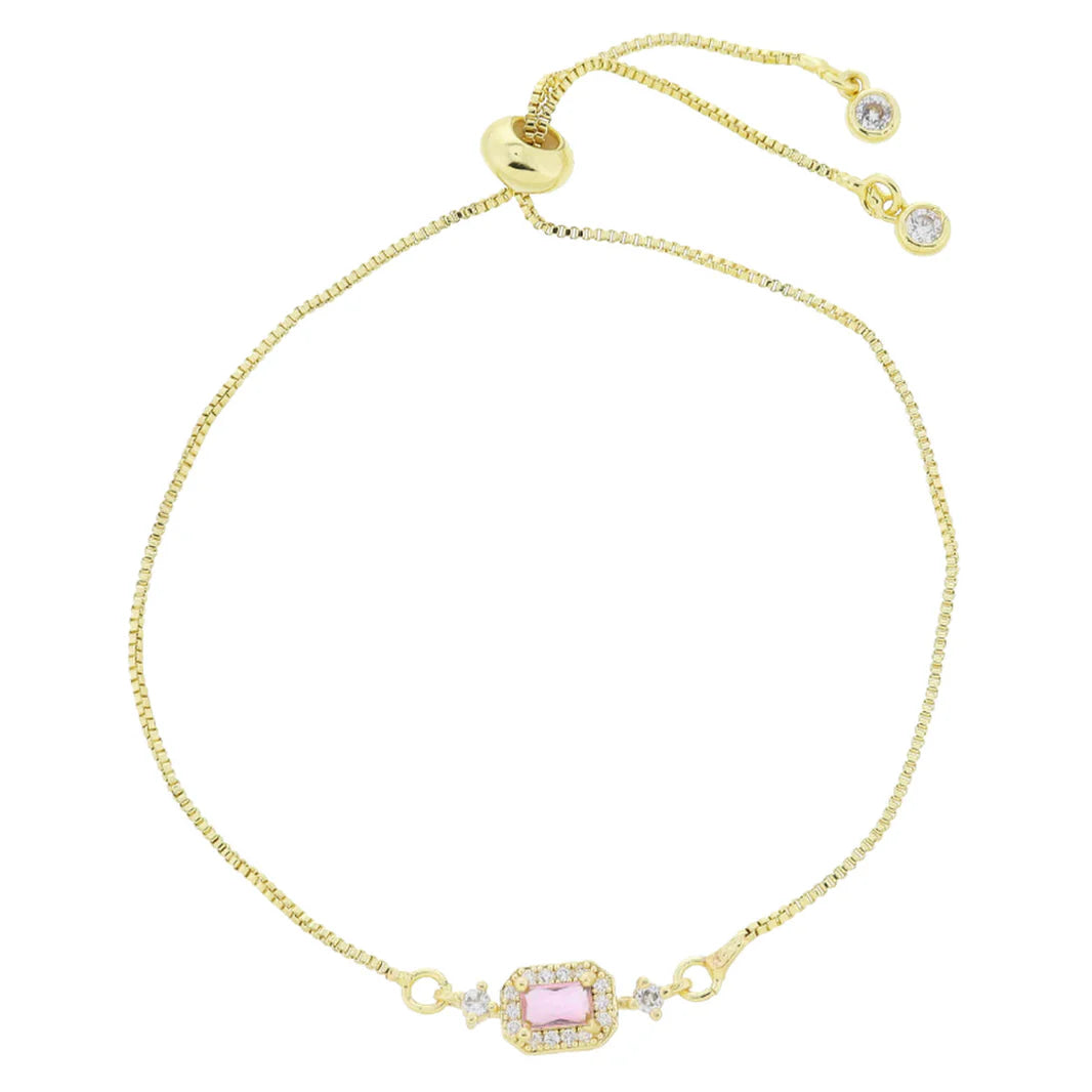 My Month Is Gold 18K Mini Crystal Birthstone Bracelet