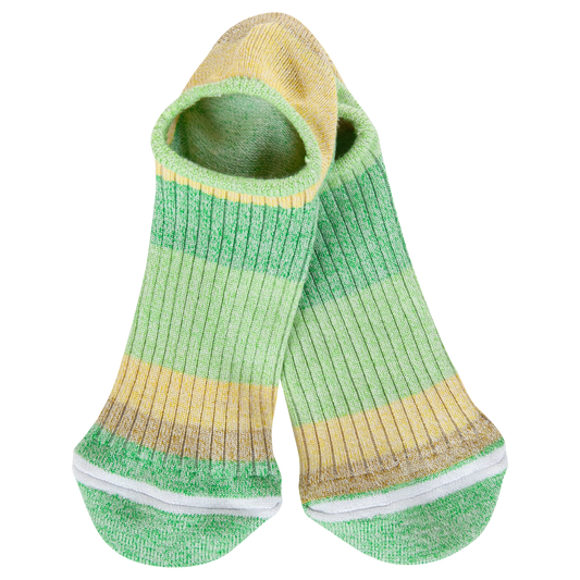 Weekend Ombré Rugby Light Low Socks + Lemon Lime