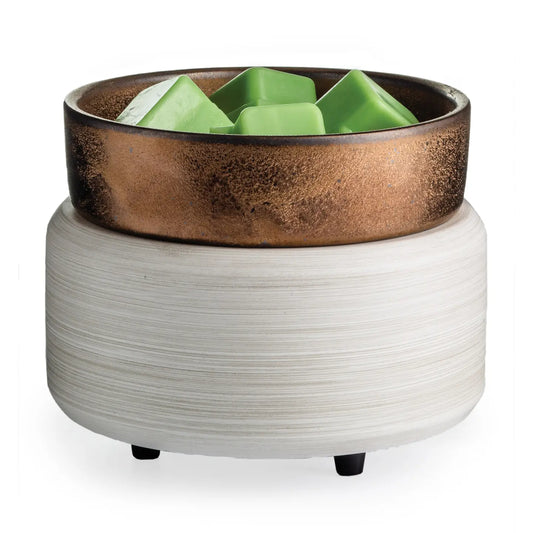 Whitewashed Bronze 2-in-1 Fragrance Warmer