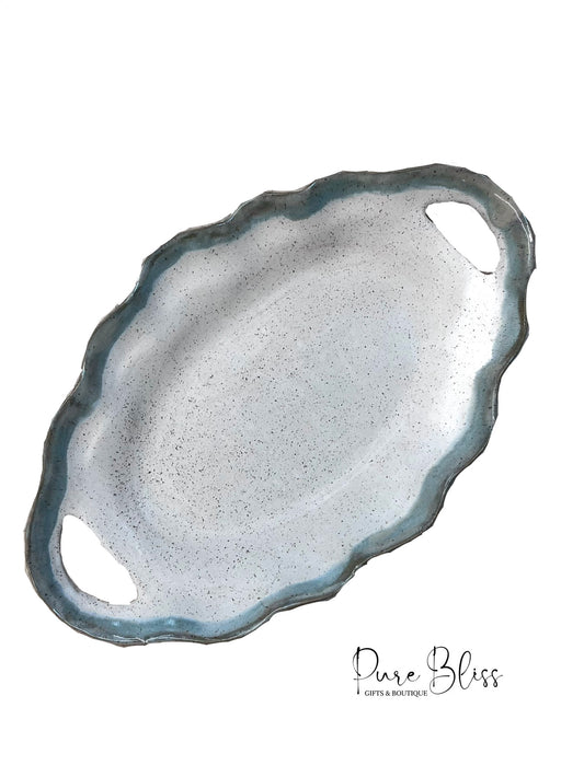 Cafe Tray Pottery - Hydrangea
