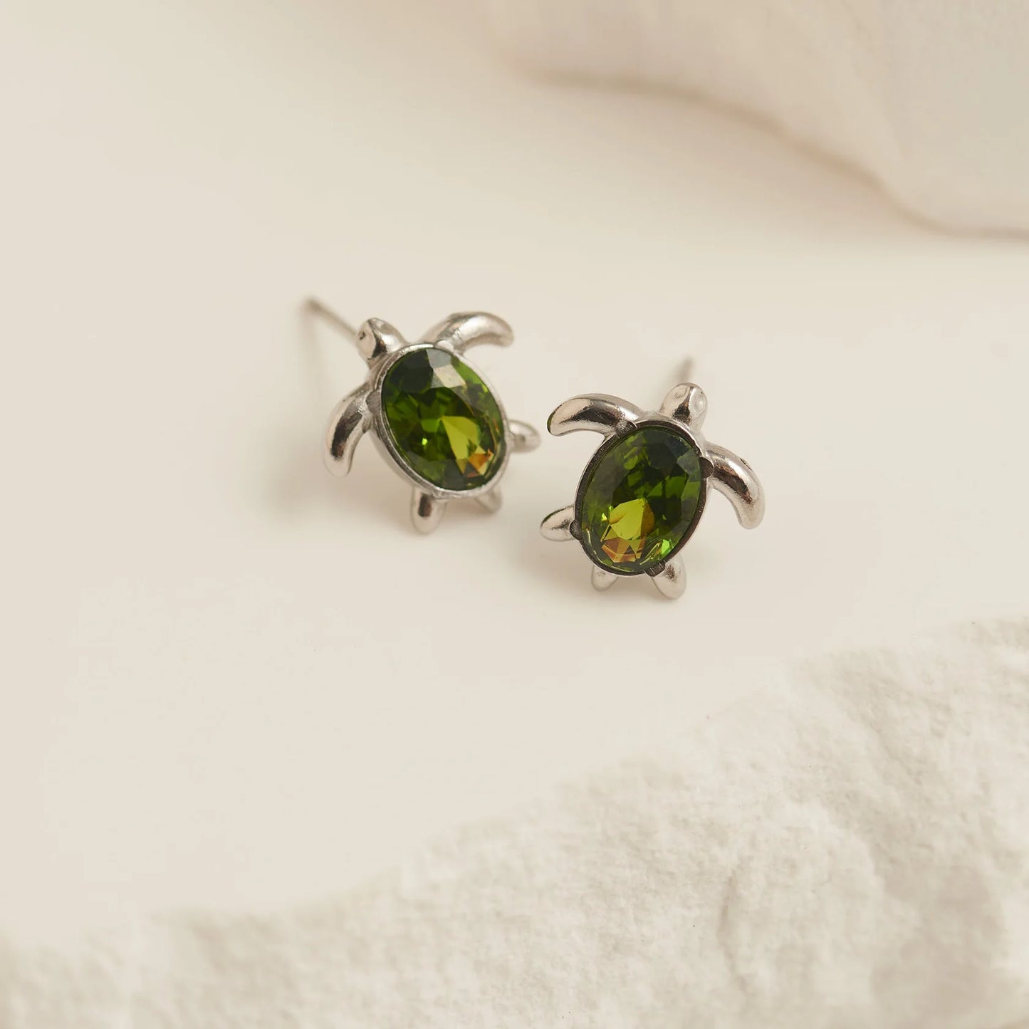 Silver Turtle Stud