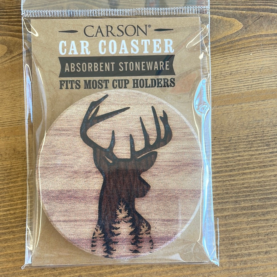 Deer Head Car Coaster