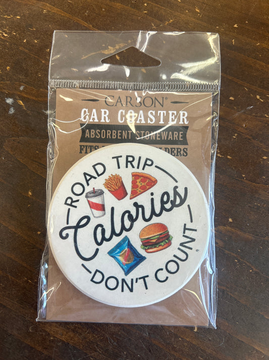 Road Trip Calories - Car Coaster