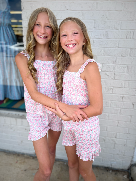 Kids Rosey Lane Bamboo Tank Set