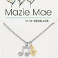 Silver Two Toned Music Note Necklace