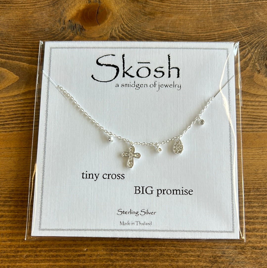 Tiny Cross Big Promise Charms