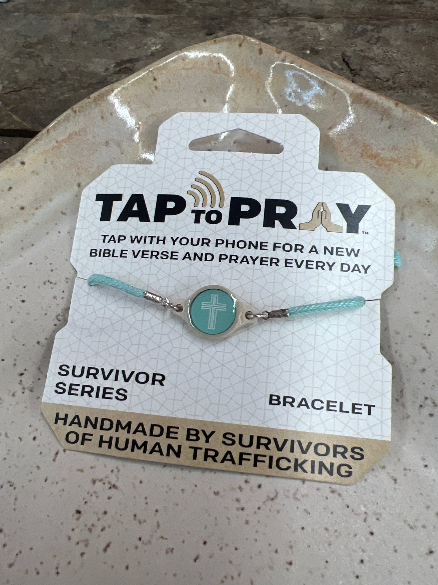 Tap to Pray - Survivor Series -  Seafoam + Cross