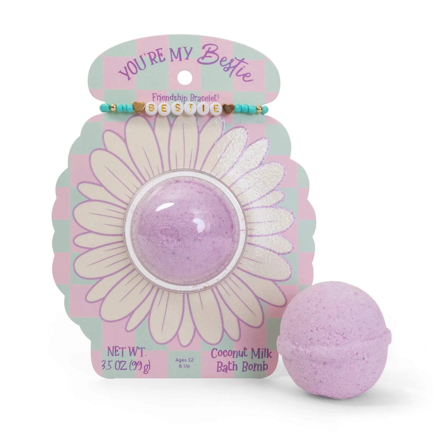Clamshell Bathbomb + Friendship Bracelet