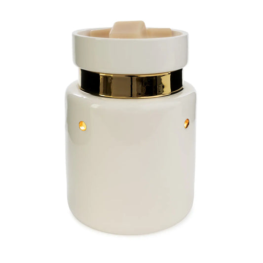 White & Gold Illumination Fragrance Warmer