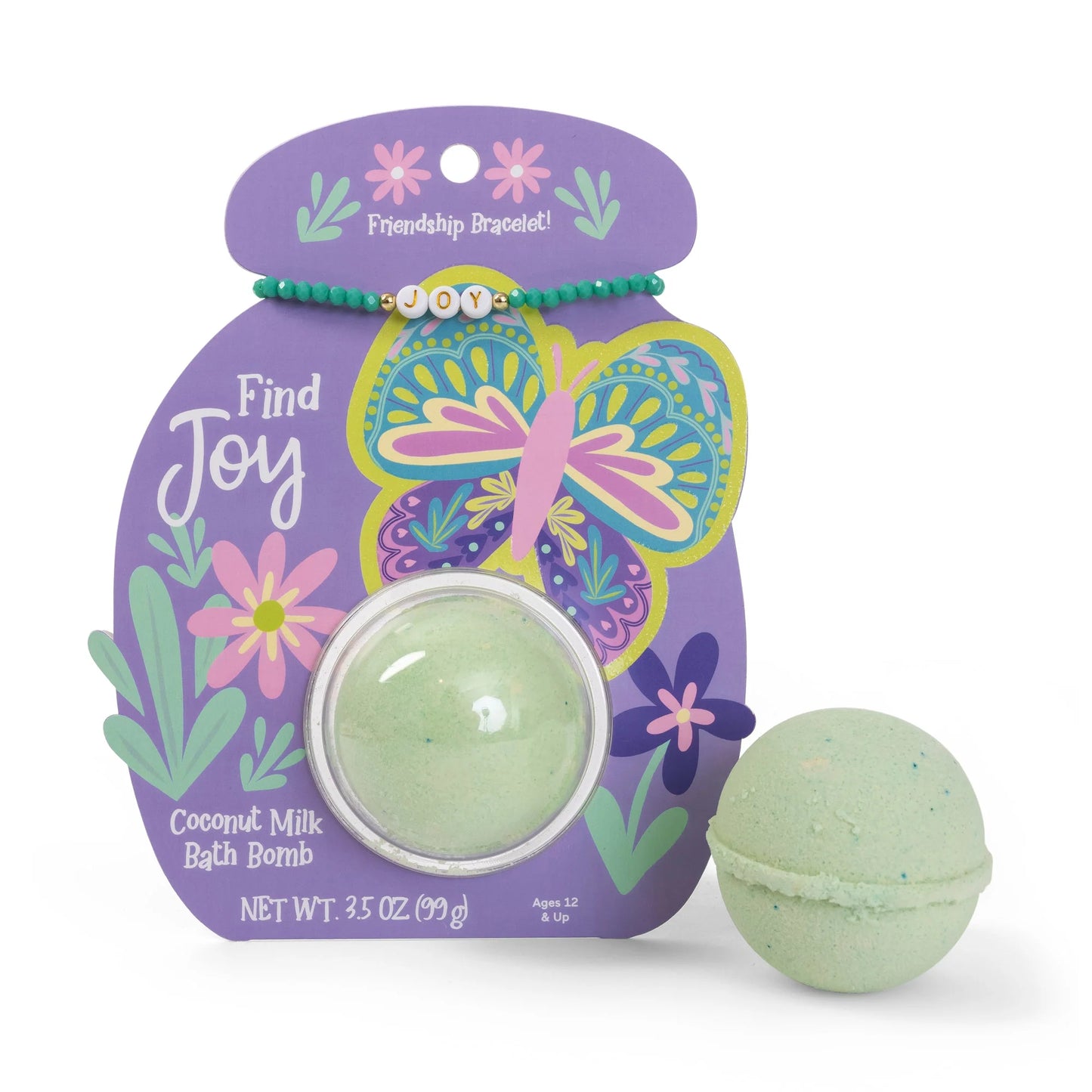 Clamshell Bathbomb + Friendship Bracelet