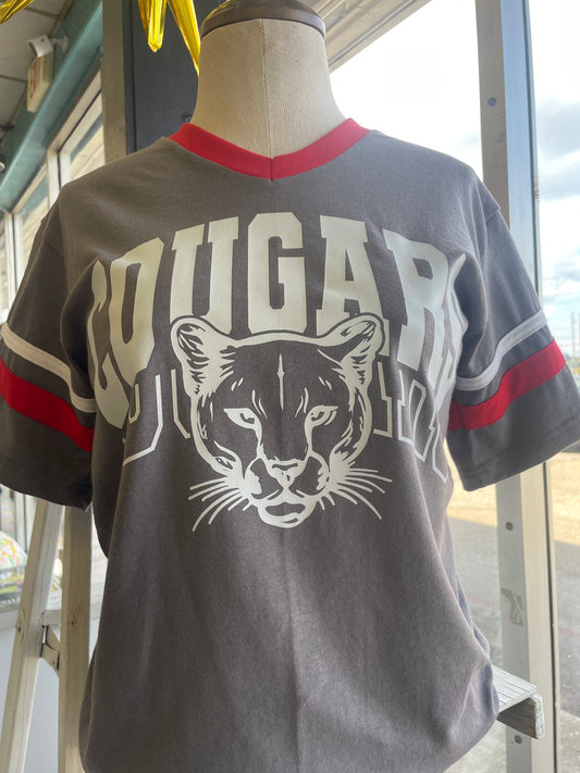 Grey Adult Cougars Jersey