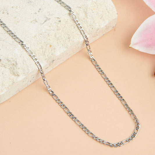 Silver Figaro Chain Necklace