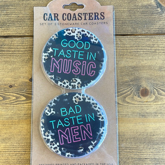 Good/Bad Taste Car Coaster Set