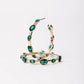 Green Skies Large Hoop