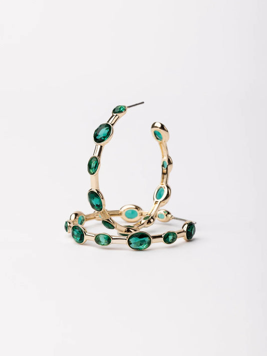 Green Skies Large Hoop