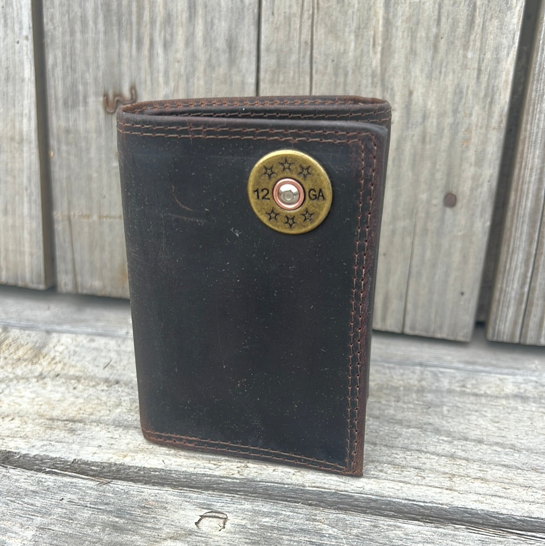 Zep-Pro + Light Brown Crazy Horse TriFold Wallet