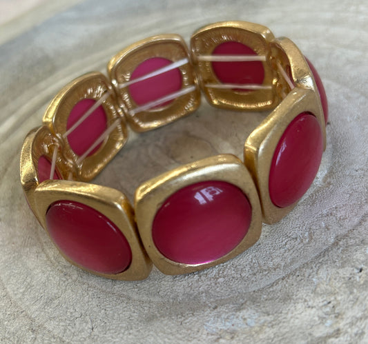 Pink Bangle Bracelet
