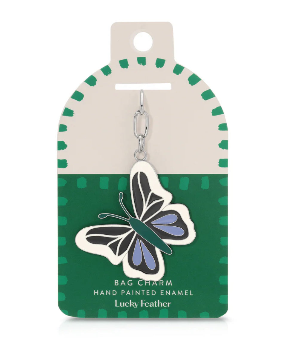 Butterfly Enamel Bag Charm