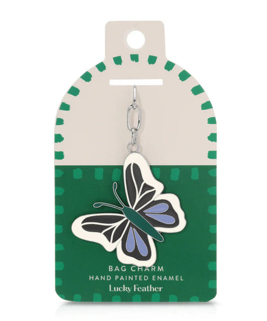 Butterfly Enamel Bag Charm