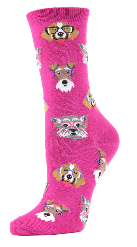 Professor Dogs Bamboo Crew Socks