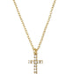 Dimond Cross Filled Necklace