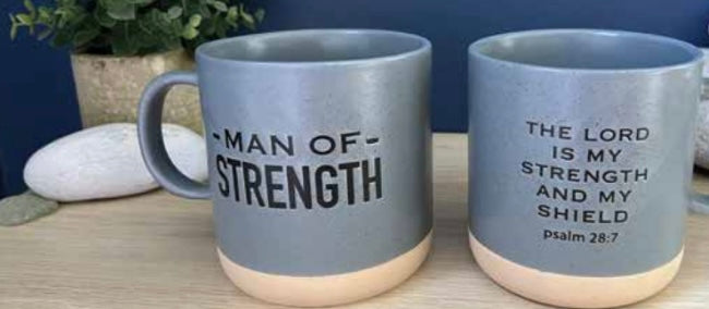 Man Of Strength Wax Resist Mug