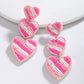 Pink 3 Tiered Earrings