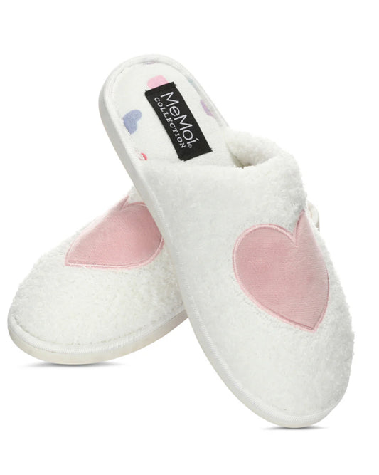 Multi Hearts Terry Slippers