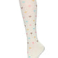 Multicolor Hearts Bamboo Compression Socks
