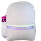 Lilac Seersucker Backpack