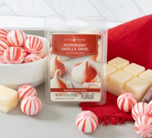Peppermint Vanilla Swirl Wax Melt