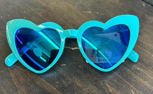Blue Heart Sunglasses