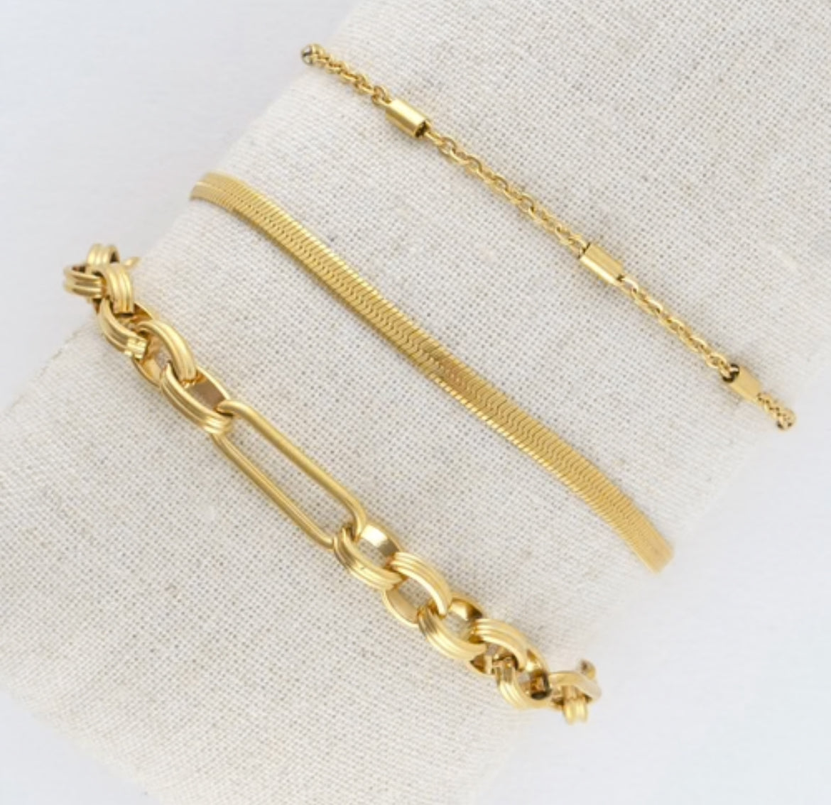 Snake Chain Bracelet Set