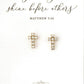 Dimond Filled Cross Earrings