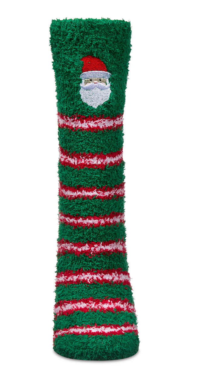 Ho Ho Santa Mistletoe Cozy Socks