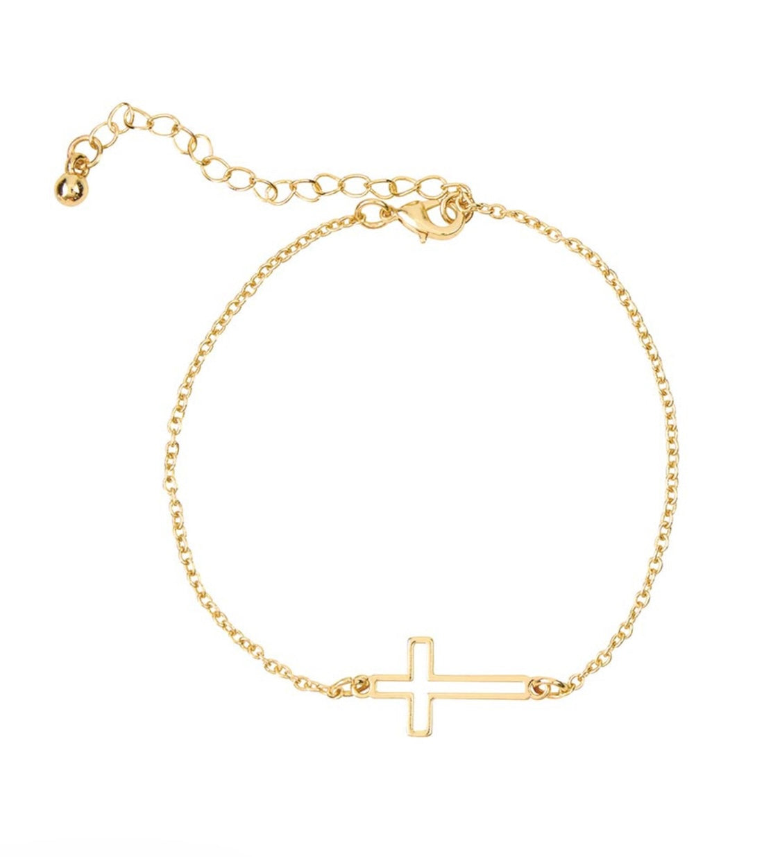 Cutout Cross Bracelet