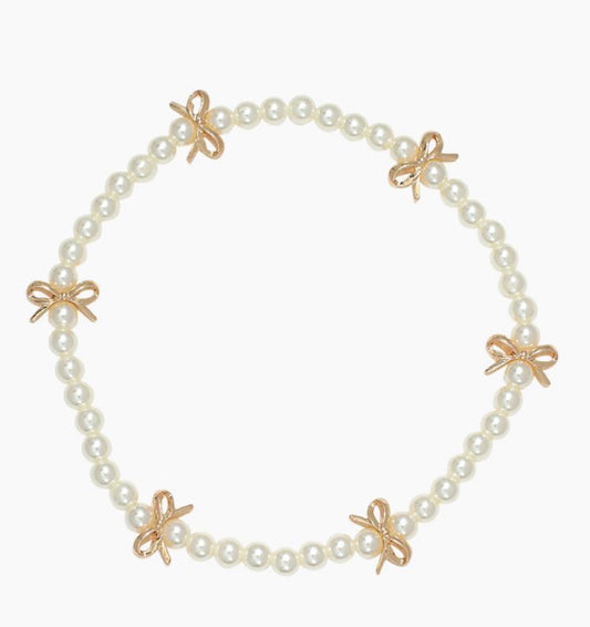 Bows + Pearls Bracelet