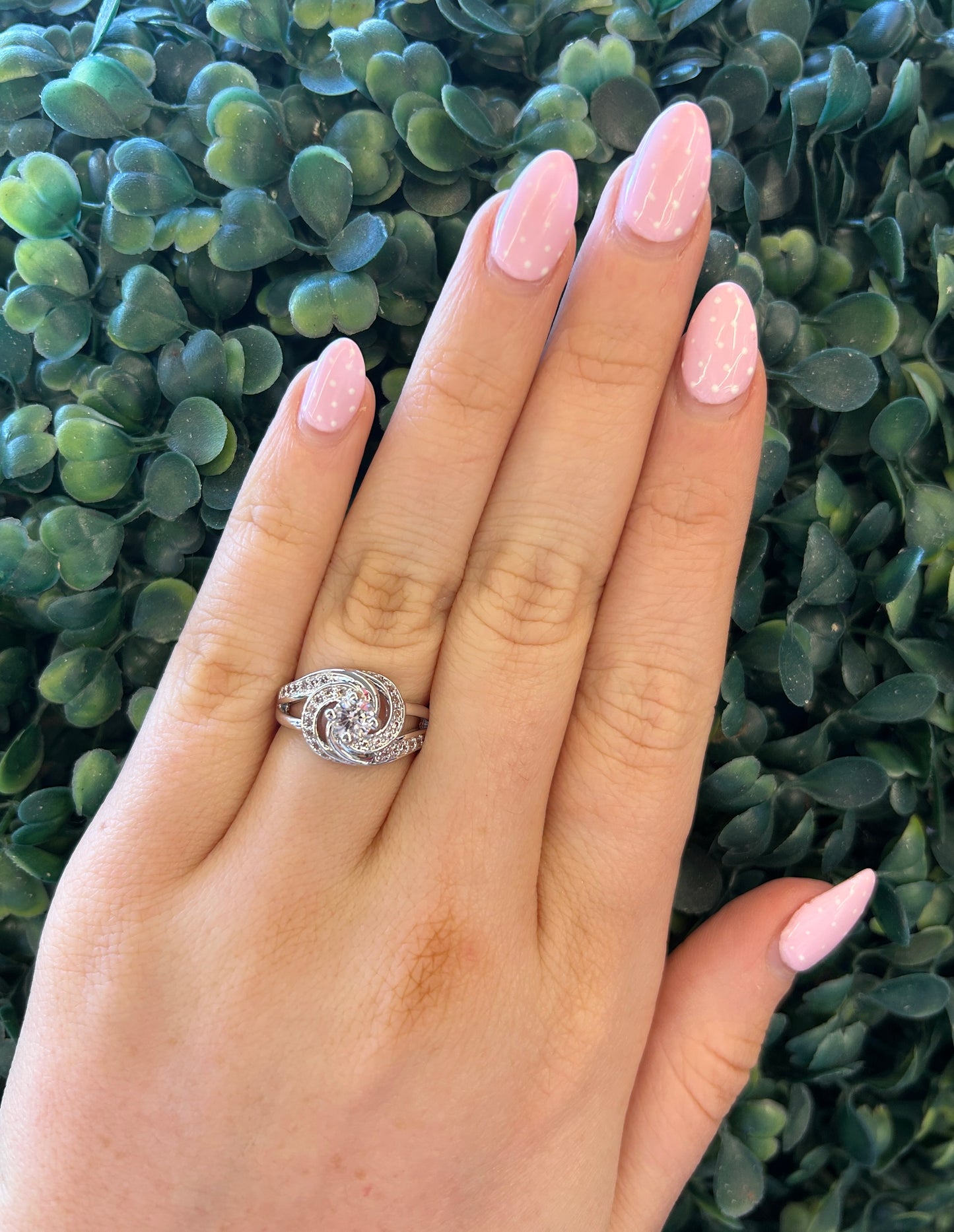 Diamond Swirls Ring