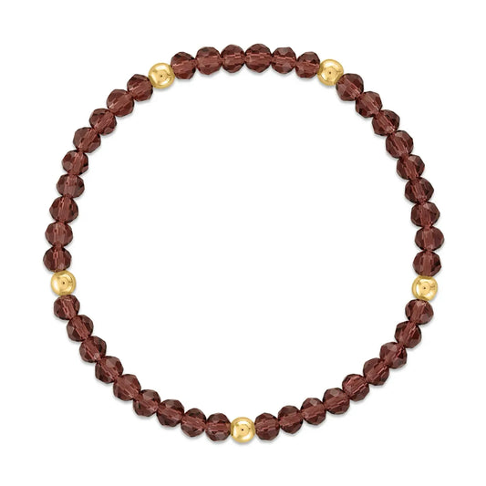 MILA - Purple Garnet + Gold