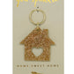 House Gold Glitter Keychain