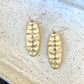Oblong Diamond Accented Earrings