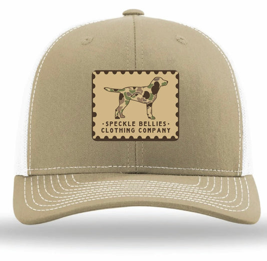 Camo Dog Khaki Patch Cap