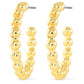 Gold Beaded Hoop Earrings