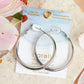 Silver Vintage Chunky Hoop Earrings