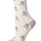 Cherries Non-Skid Lavender Infused Crew Socks