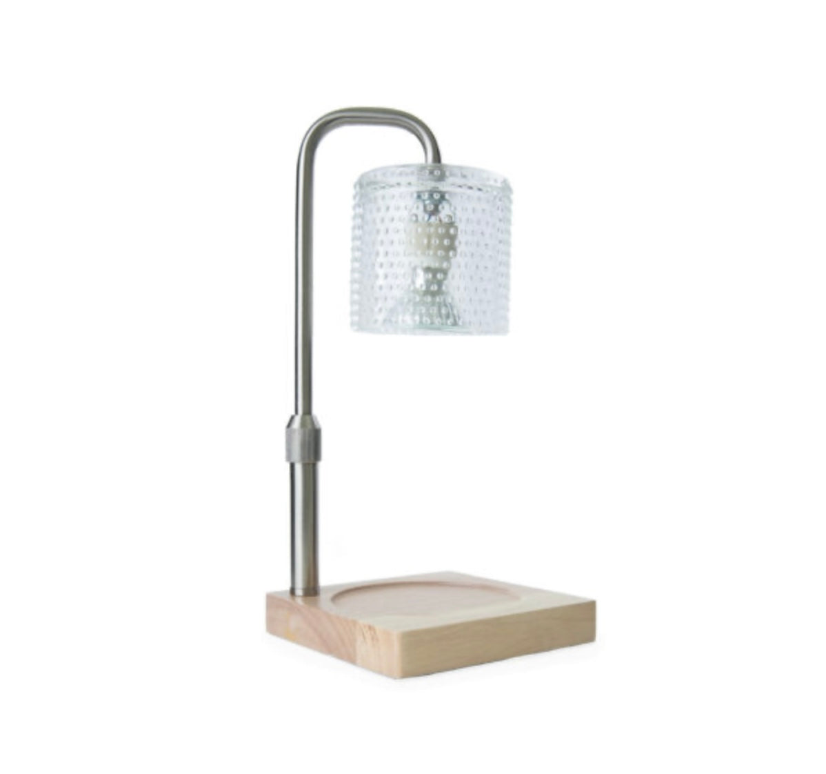 Silver Hobnail Candle Warmer Lamp