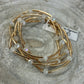 Clear & Gold Beaded Bracelet
