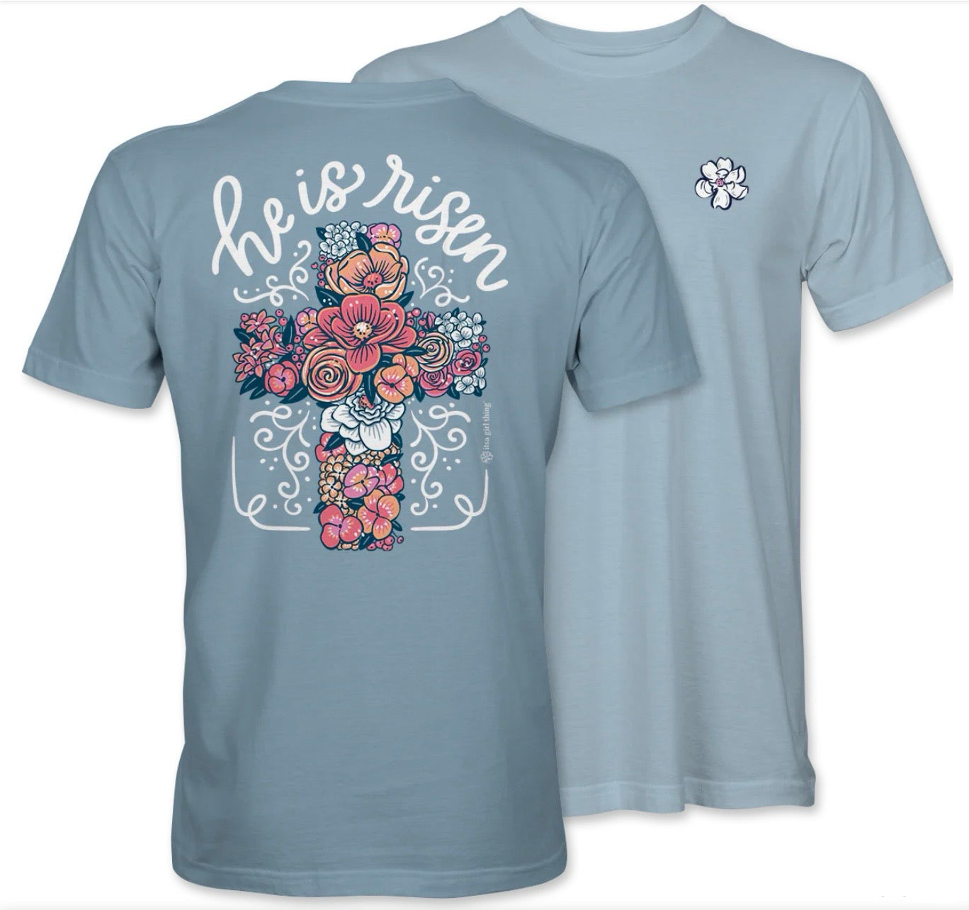 Floral Cross Tee