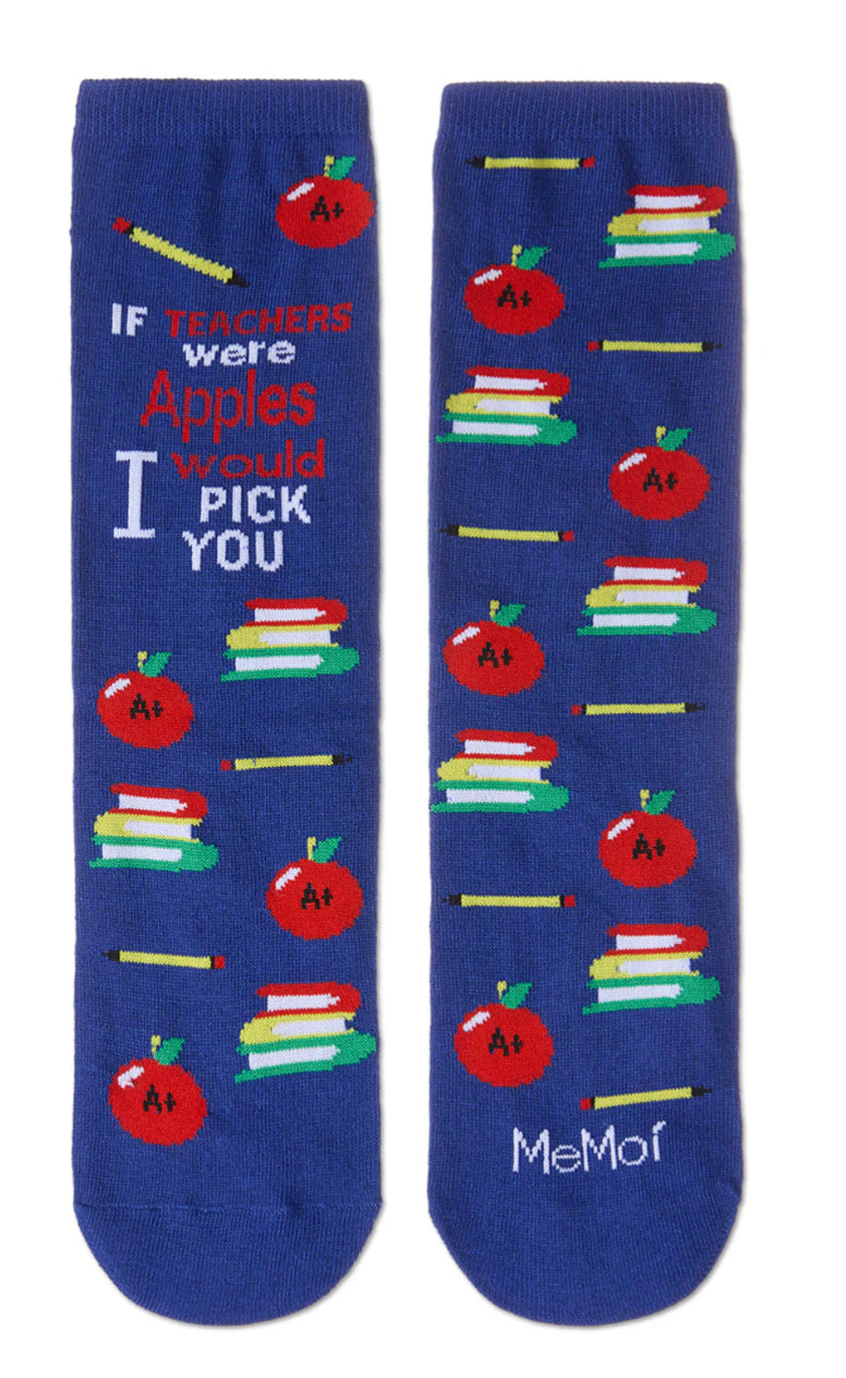 If Teachers Were Apples Greeting Card Socks